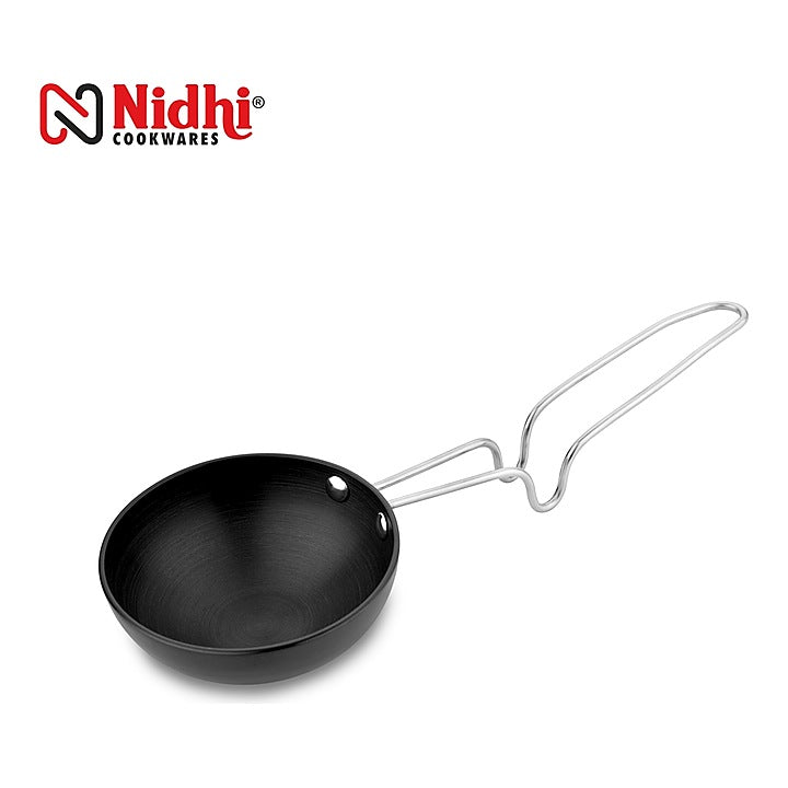 Nidhi Hard Anodised Tadka Pan - Black (11 cm) : 1 Unit