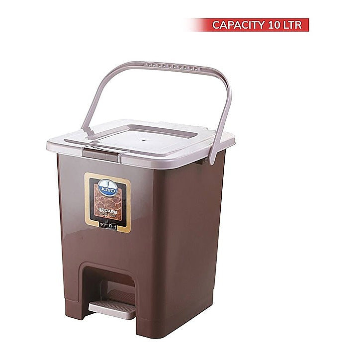 Joyo Square Pedal Dust-Bin (Brown-Assembled) - 10 L : 1 Unit