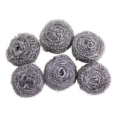 Stainless Steel Scrubber (HOOKS) - Set Of 6 : 1 Unit
