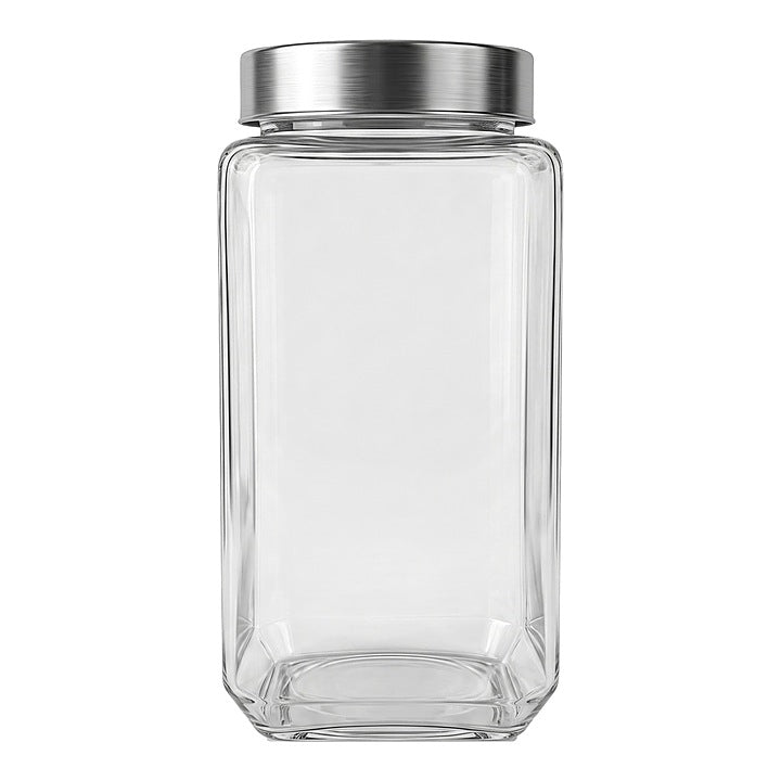 D Homes Glass Cube Jar Tall - 970 ml : 1 Unit