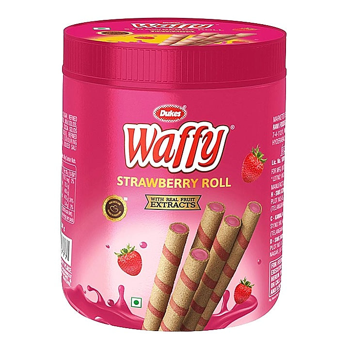 Dukes Waffy Strawberry Roll : 250 g