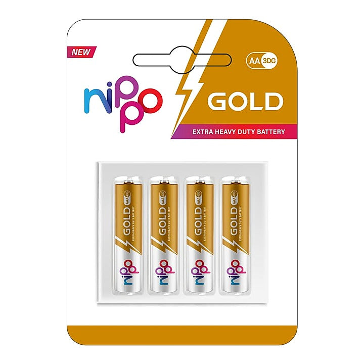 Nippo 3DG Gold AA Battery : 4 Units