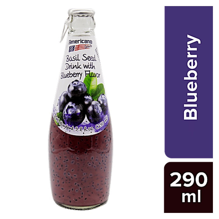 Americano Basil Seed Drinks - Blueberry (290 ml)