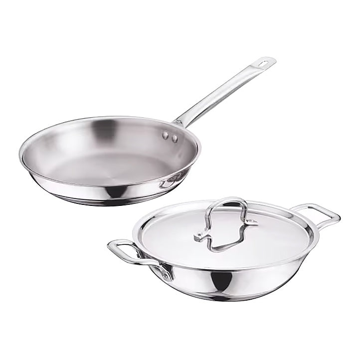 Home Zone by Kitchen Essentials Stainless Steel Triply Cookware Set - 3 Pieces : 1 Unit
