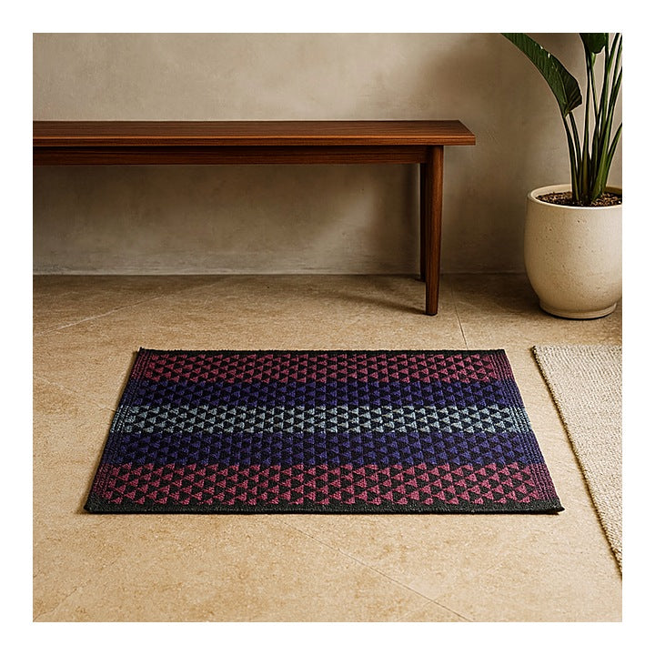 Elegant Weavers Cotton Rectangle Bathmat - Multicolour : 38 X 58 cm