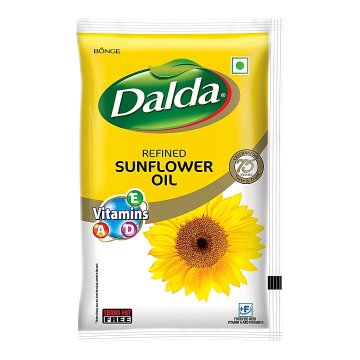 Dalda Refined Sunflower Oil Pouch : 830 g