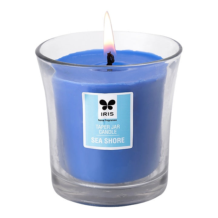 Iris Taper Jar Candle - Sea Shore : 1 Unit