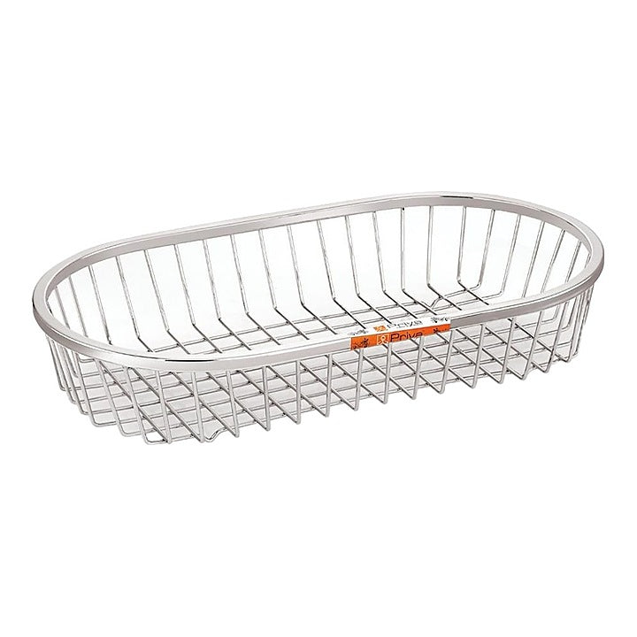 Priya Stainless Steel Multipurpose Coral Oval Basket : 1 Unit