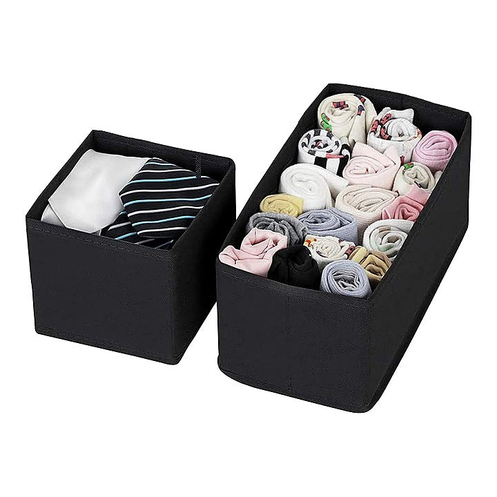 Double R Bags Large Foldable Box & Drawer Organiser Set - 27.9x27.9x12.7 cm : 1 Unit