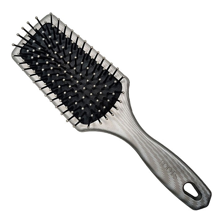 Roots Hair Brush (SLV85) Rectangle - Silver : 1 Unit