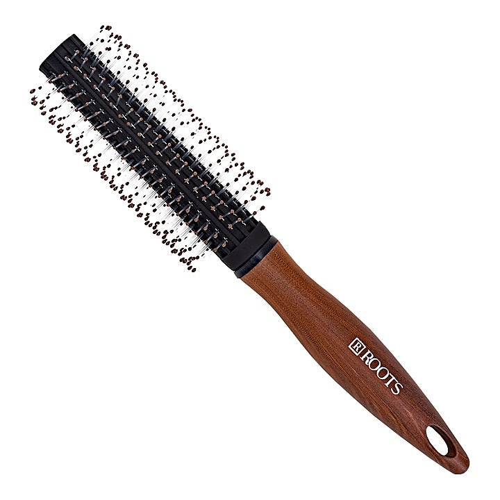 Roots Hair Brush (WDR12) Round - Brown : 1 Unit