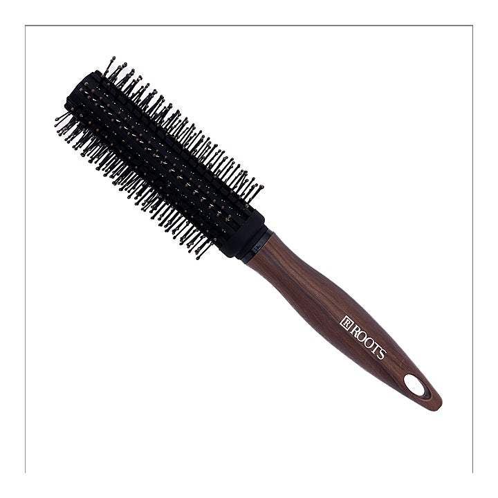 Roots Hair Brush (WDR13)  Round - Brown : 1 Unit