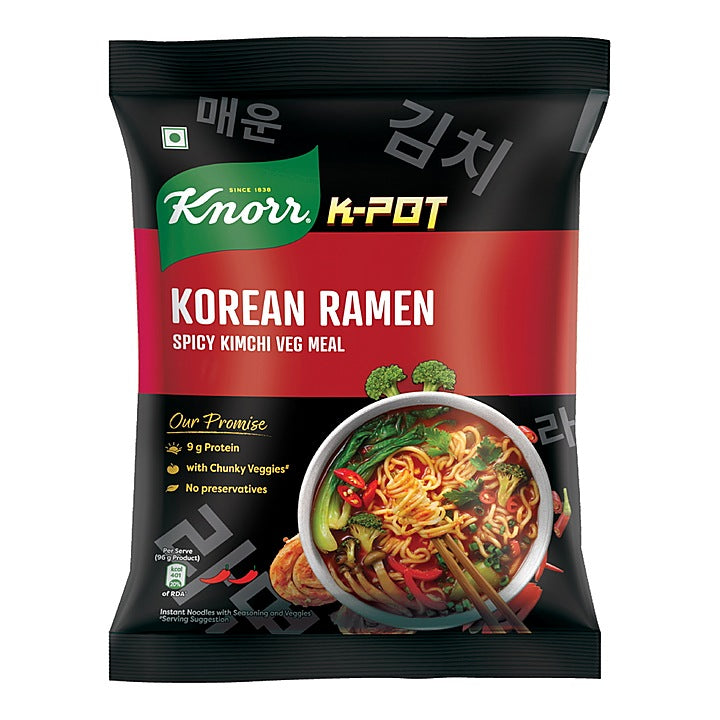 Knorr Korean Ramen Spicy Kimchi Veg Meal : 85 g