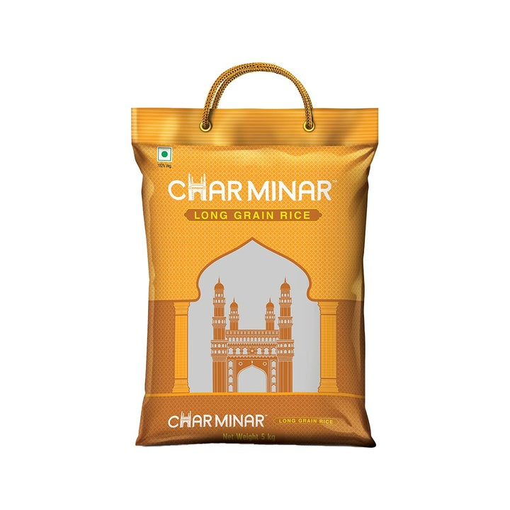 Charminar Long Grain Rice, 5 kg | Ideal for Daily Cooking