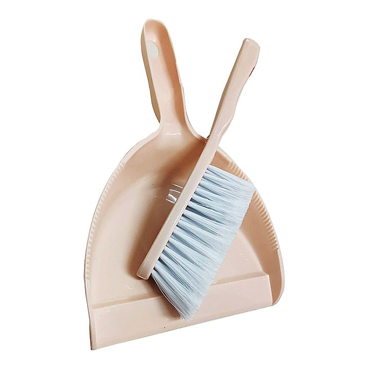 Plastic Dustpan with Brush - Assorted : 1 Unit