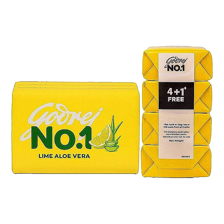 Godrej No. 1 Lime & Aloe Vera Soap : 150 g x 3 U