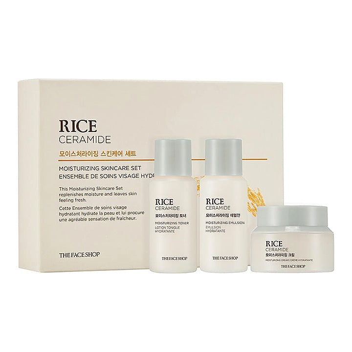 The Face Shop Rice Ceramide Moisturizing Skincare kit : 1 Unit