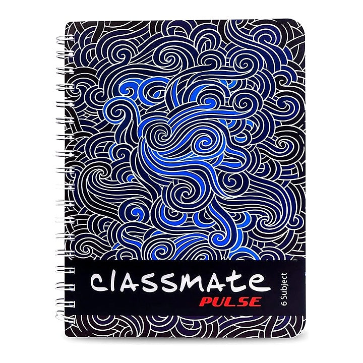 Classmate Pulse (6 Subject) Single Line Assorted Notebook - 267 X 203 : 302 Pages