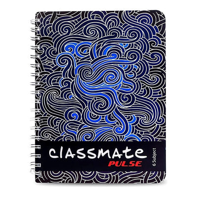 Classmate Pulse (6 Subject) Single Line Assorted Notebook - 267 X 203 : 302 Pages