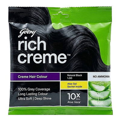 Godrej Expert Rich Creme Natural Black 1 Hair Colour : 20 g