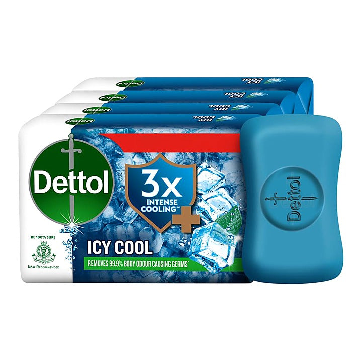 Dettol Icy Cool Soap : 4x100 g