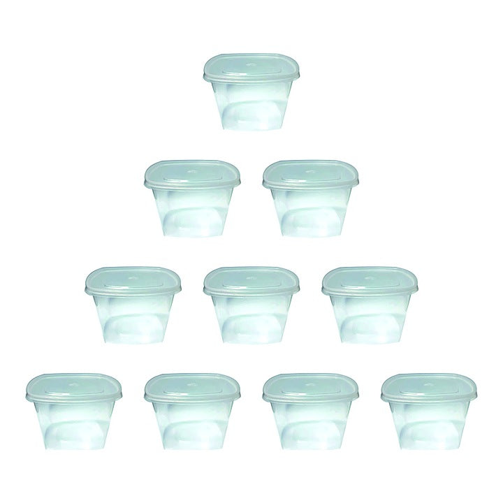 Vinay Trading Reusable Square Tub Container (500 ml) : 10 N