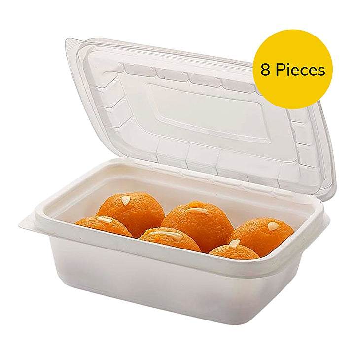 Vinay Trading Reusable Rectangular Container (400 ml) - Set of 8 : 1 Unit