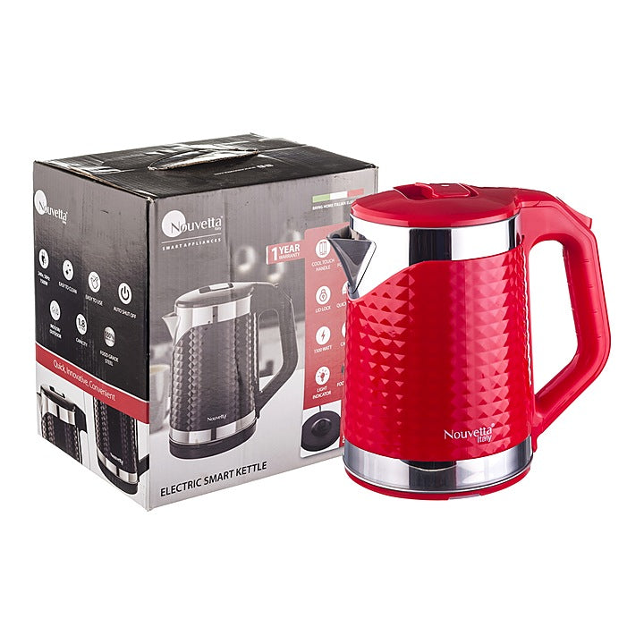Nouvetta Electric Smart Kettle - 1500 W (Red) 1.8 L : 1 Unit