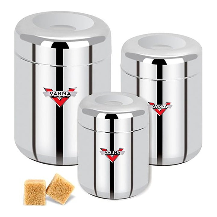 Varna Apple Shape Ubha Dabba - Set of 3 : 1 Unit