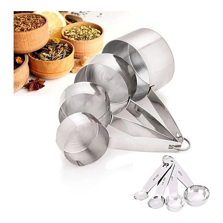 Varna Measuring Cups & Spoons - Set of 8 : 1 Unit