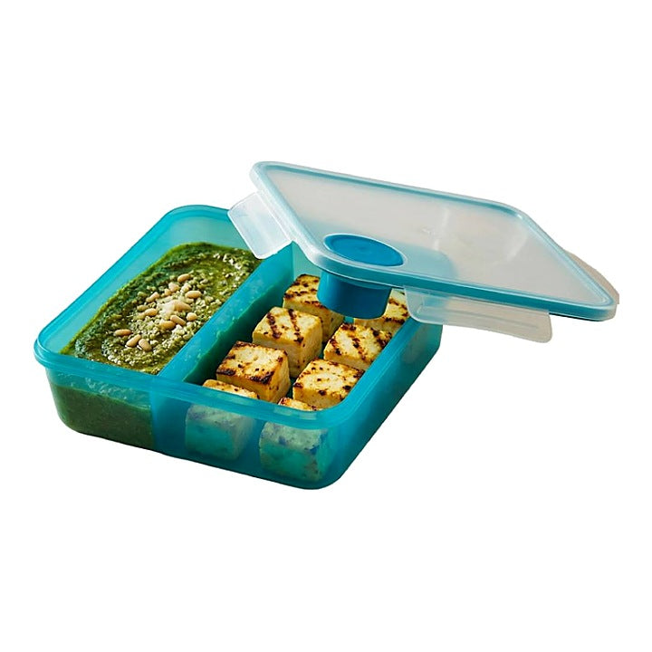 All Time Plastic Salad Lunch Box With Dip Container : 1 Unit