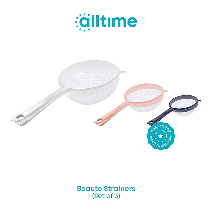 All Time Plastic Beaute Strainer Decorative - Set of 3 Pieces : 1 Unit