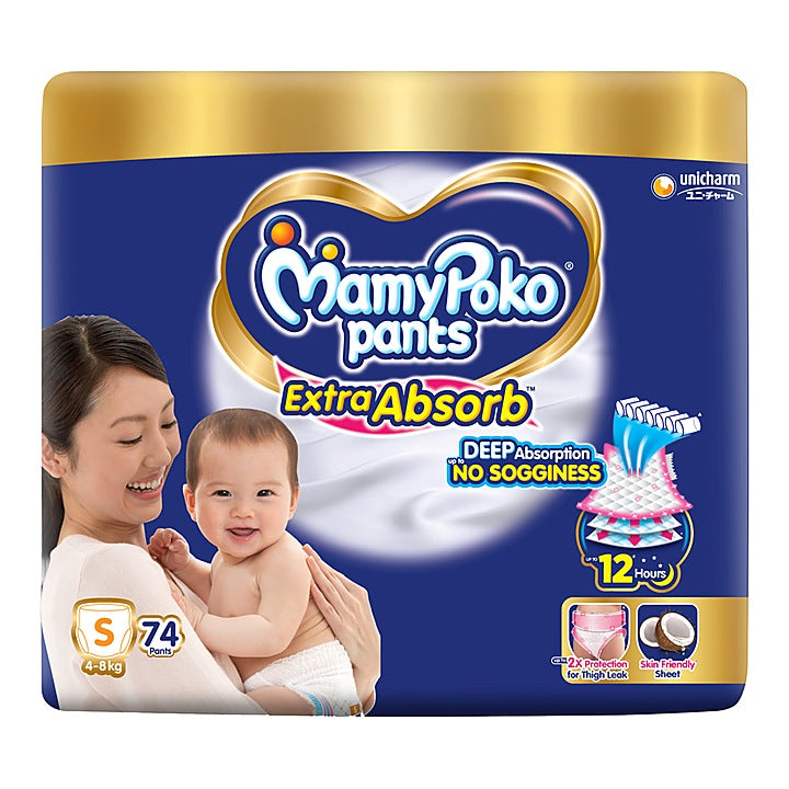 Mamy Poko Pants Extra Absorb - Small : 74 U