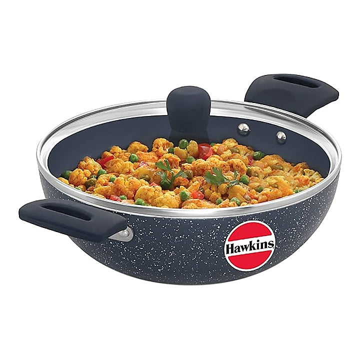 Hawkins ICK25G Aluminium Ceramic Non-Stick Deep Kadhai : 2.5 L