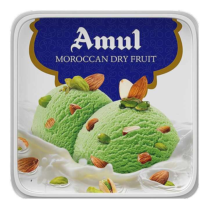 Amul Ice Cream Tub - Moroccan Dry Fruit : 1 L