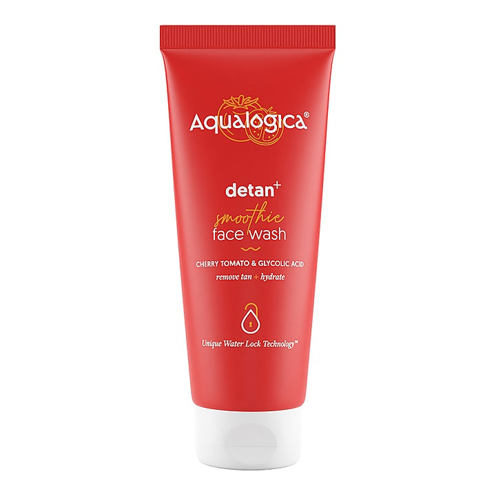 Aqualogica Detan+ Face Wash - Cherry Tomato & Glycolic Acid : 100 ml