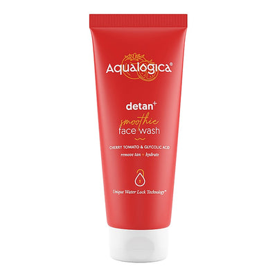 Aqualogica Detan+ Face Wash - Cherry Tomato & Glycolic Acid : 100 ml