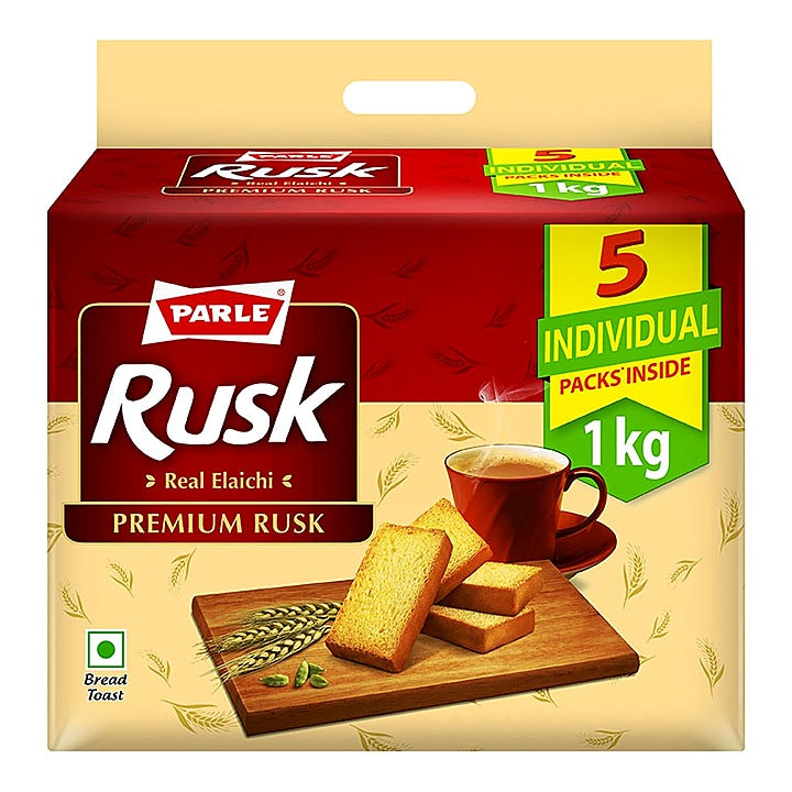 Parle Real Elaichi Premium Rusk : 1 kg