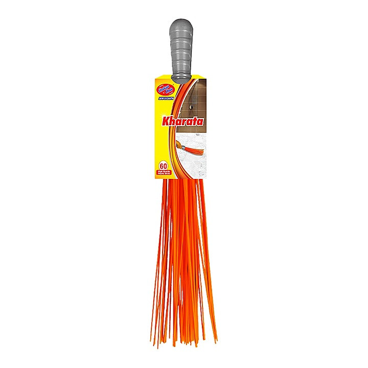 Chakaachak Plastic Kharata For Superior Cleaning - Grey & Orange : 1 Unit