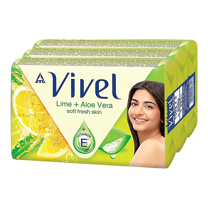 Vivel Lime & Aloe Vera Soap : 3x150 g