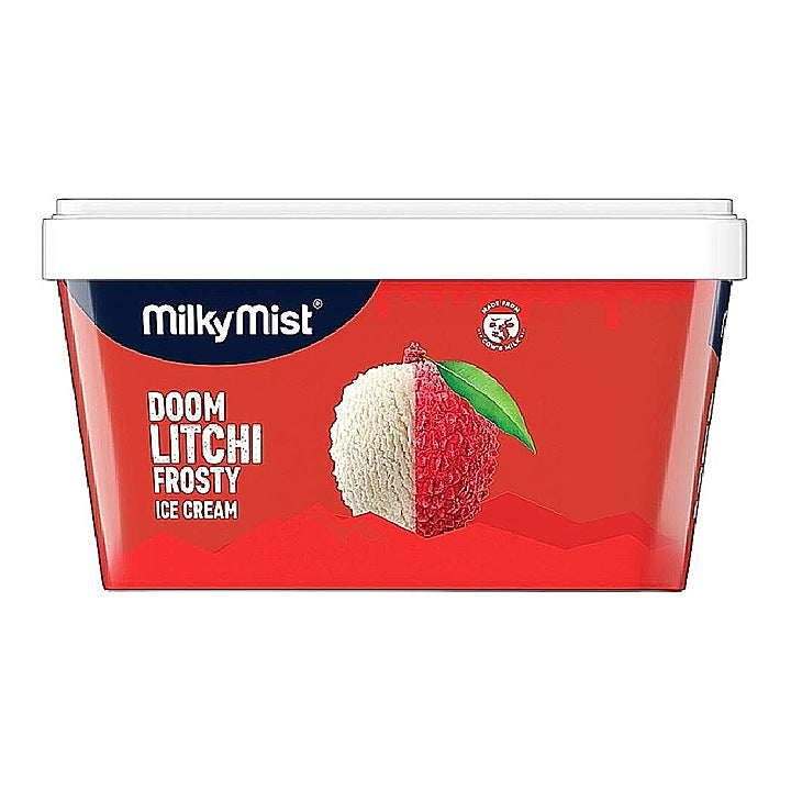 Milky Mist Doom Litchi Frosty Ice Cream Tub : 1 L