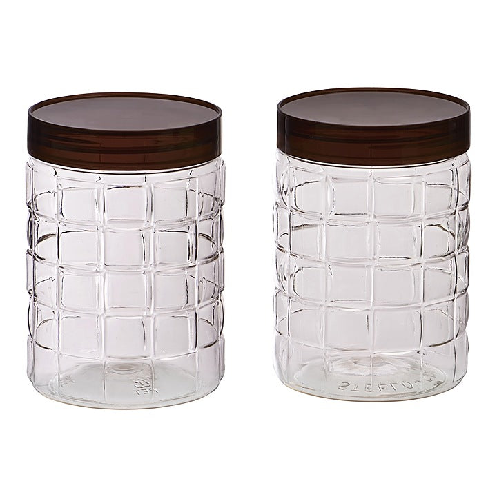 Steelo Solitaire Plastic Container - 2x1.2 Litres :1 Unit