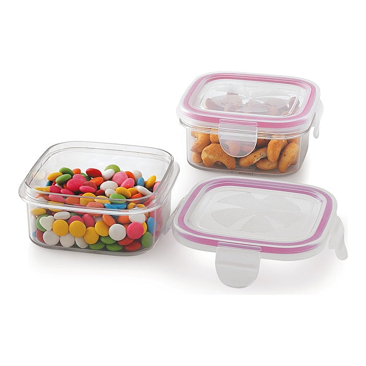 Steelo Sofresh Square Plastic Container - 2x400 ml : 1 Unit
