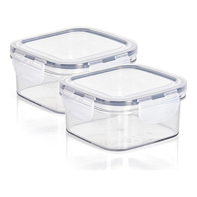 Steelo SOfresh Square Plastic Container (600 ml) : 2 N