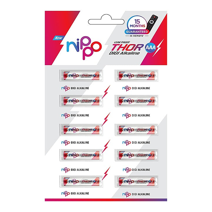 Nippo Thor AAA Battery DIGI Alkaline : 10 Unit
