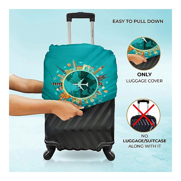 Cortina Polyester Cover For Luggage Trolley Bag Blue 6 - Large : 1 Unit