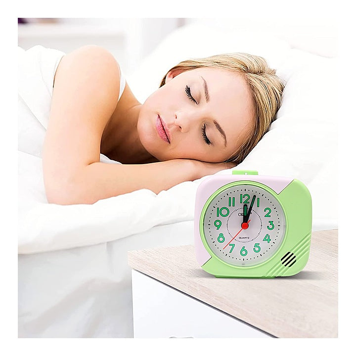 Orpat Alarm Analog Clock TBB-207 - 13.1x11.8x6.0 cm : Green