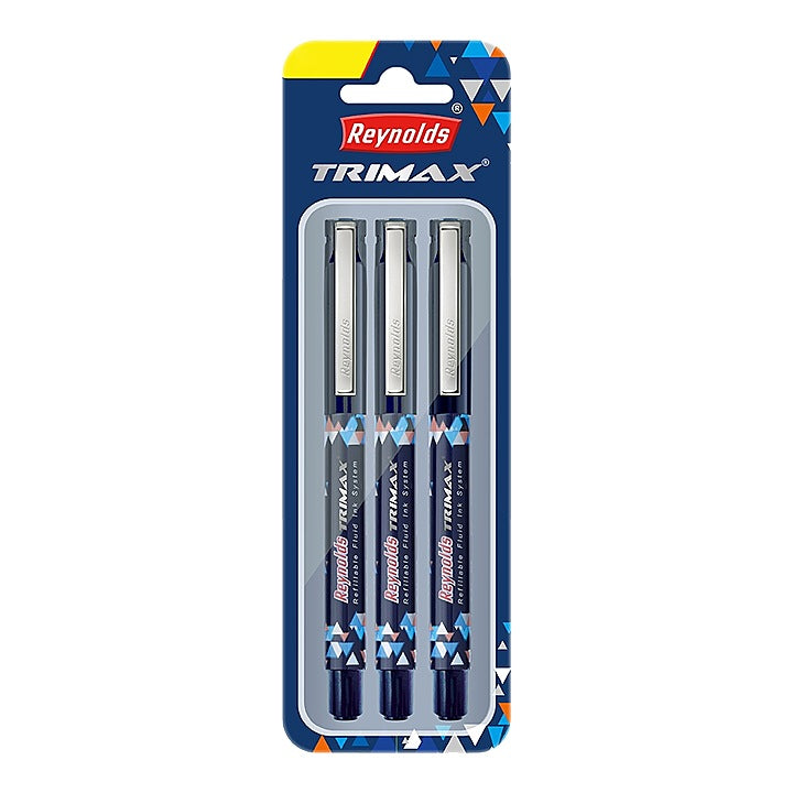 Reynolds Trimax Ball Pen - Blue : Pack of 3
