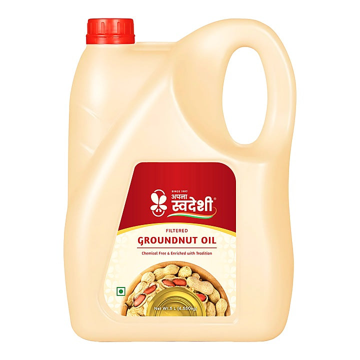 Swadeshi Filtered Groundnut Oil : 4.550 kg