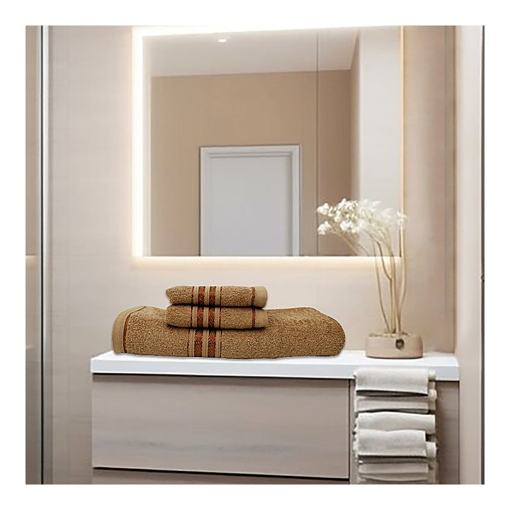 EW Komfort Towel 450 GSM - Beige : Bath Towel + 2 Hand Towel